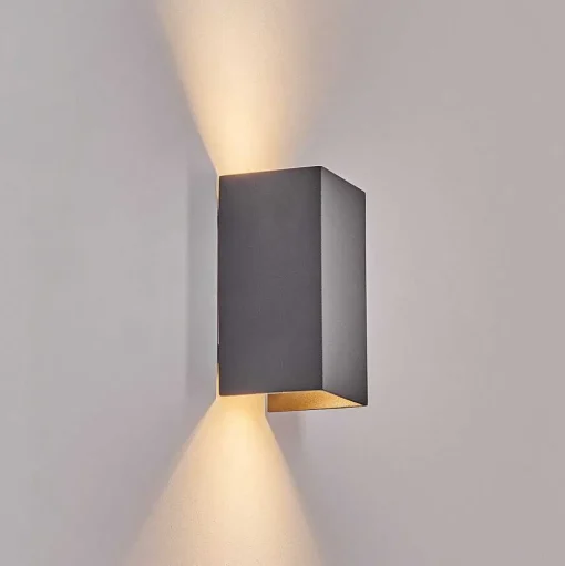 Applique Murale D'Exterieur Tamarin Led Anthracite, 1 Lumiere
