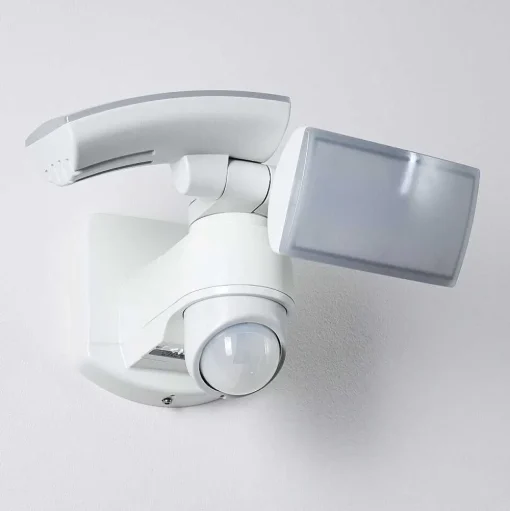 Applique Murale D'Exterieur Foroyar Led Blanc, 2 Lumieres, Detecteur De Mouvement