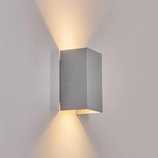 Applique Murale D'Exterieur Tamarin Led Gris, 1 Lumiere
