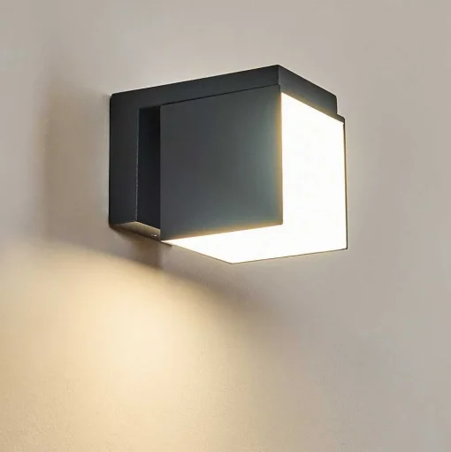 Applique Murale D'Exterieur Swanek Led Anthracite, 1 Lumiere