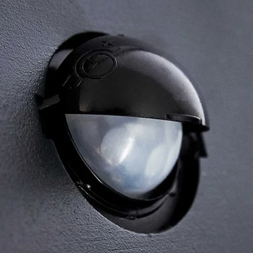 Applique Murale D'Exterieur Aria Anthracite, 1 Lumiere, Detecteur De Mouvement