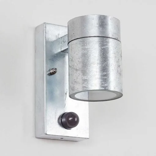 Applique Murale D'Exterieur Bessiebelle Zingue, 1 Lumiere, Detecteur De Mouvement