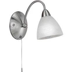 Applique Murale Eglo Pasto Nickel Mat, 1 Lumiere