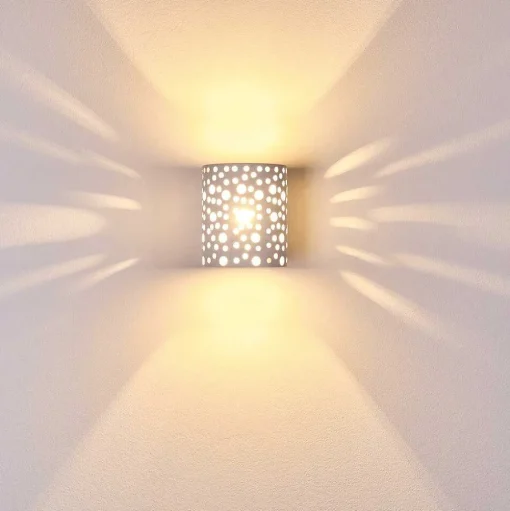 Applique Murale Glenden Blanc, 1 Lumiere