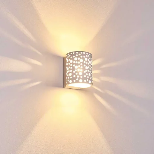 Applique Murale Glenden Blanc, 1 Lumiere
