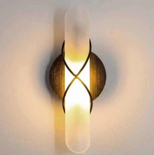 Applique Murale Globo Rania Acier Inoxydable, Noir, Blanc, 1 Lumiere