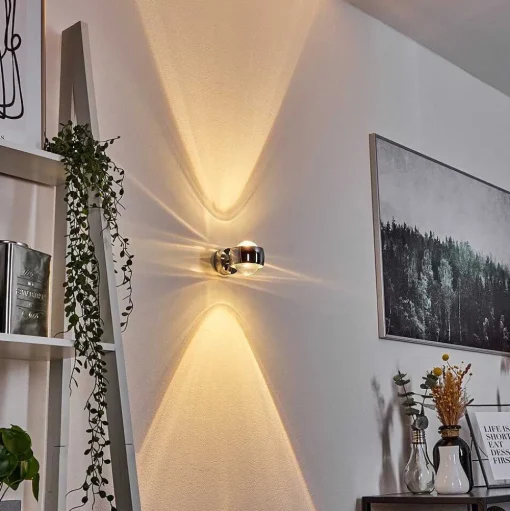 Applique Murale Hofstein Sapri Chrome, 1 Lumiere