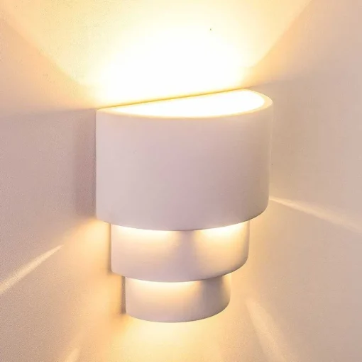 Applique Murale Karatschi Blanc, 1 Lumiere
