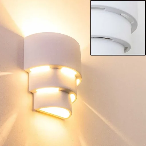 Applique Murale Karatschi Blanc, 1 Lumiere