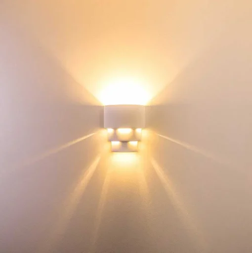 Applique Murale Karatschi Blanc, 1 Lumiere