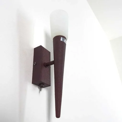 Applique Murale Kundi Rouille, 1 Lumiere