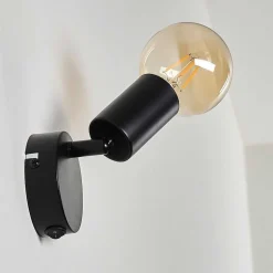 Applique Murale Maidford Noir, 1 Lumiere