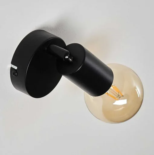 Applique Murale Maidford Noir, 1 Lumiere
