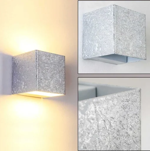 Applique Murale Olbia Led Argente, 1 Lumiere
