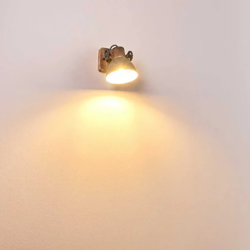 Applique Murale Orny Bois Clair, 1 Lumiere