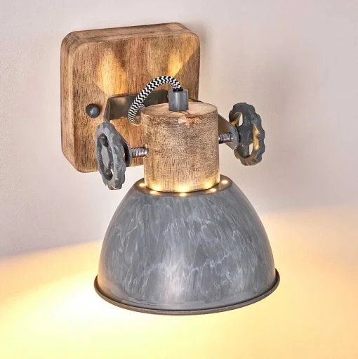 Applique Murale Orny Bois Clair, 1 Lumiere
