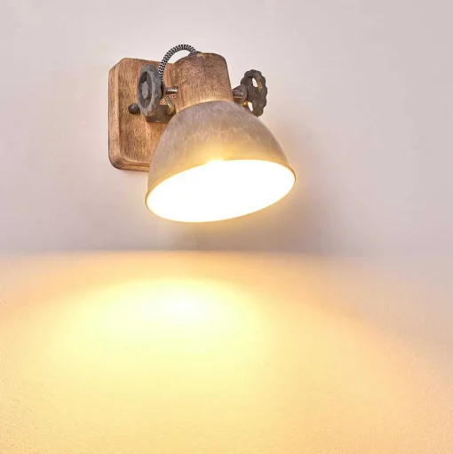 Applique Murale Orny Bois Clair, 1 Lumiere