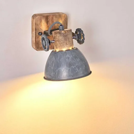 Applique Murale Orny Bois Clair, 1 Lumiere