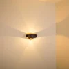 Applique Murale Padua Led Brun, 2 Lumieres