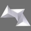 Applique Murale Paul Neuhaus Q-Tetra Led Aluminium, 3 Lumieres, Telecommandes, Changeur De Couleurs