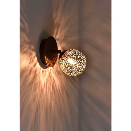 Applique Murale Paul Neuhaus Greta Rouille, 1 Lumiere