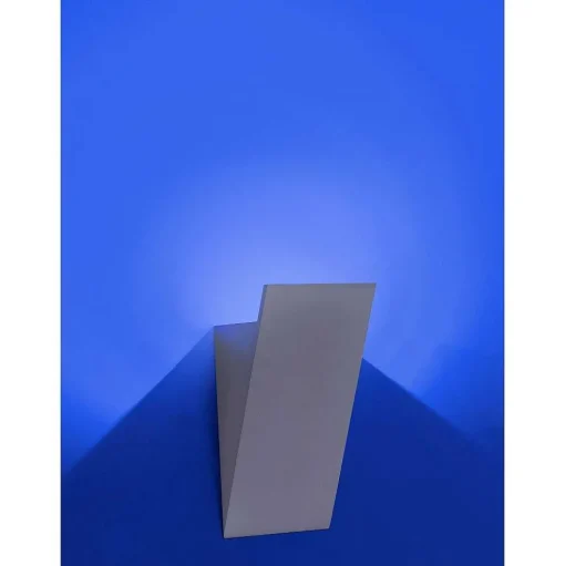 Applique Murale Paul Neuhaus Q-Wedge Led Aluminium, 1 Lumiere, Telecommandes, Changeur De Couleurs