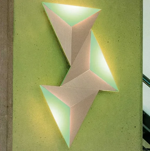 Applique Murale Paul Neuhaus Q-Tetra Led Aluminium, 3 Lumieres, Telecommandes, Changeur De Couleurs