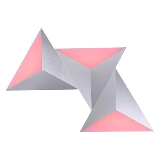 Applique Murale Paul Neuhaus Neuhaus Q-Tetra Master Led Nickel Mat, 1 Lumiere, Telecommandes, Changeur De Couleurs