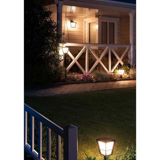 Applique Murale Philips Hue Ambiance White & Color Econic Led Noir, 1 Lumiere, Changeur De Couleurs