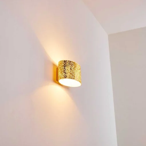 Applique Murale Rapar Chrome, Or, 1 Lumiere