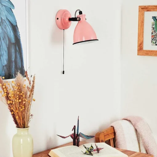 Applique Murale Selki Rose, Noir, 1 Lumiere