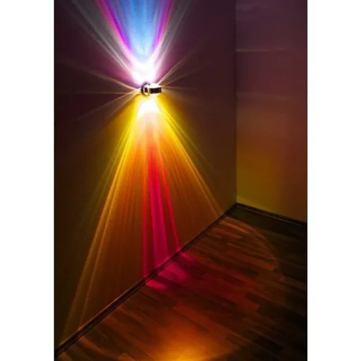 Applique Murale Top-Light Pukwall Led Chrome, 2 Lumieres