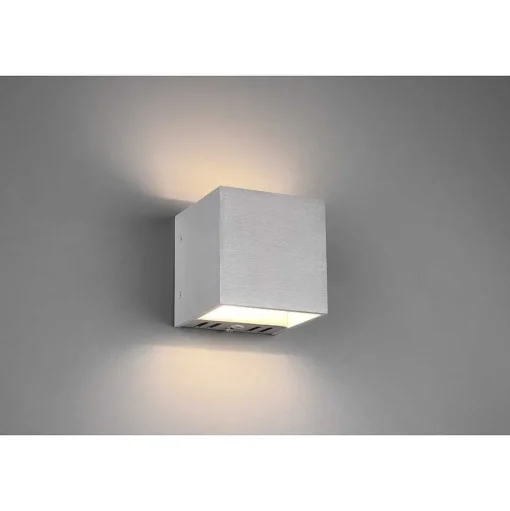 Applique Murale Trio Figo Led Aluminium, 1 Lumiere, Telecommandes, Changeur De Couleurs