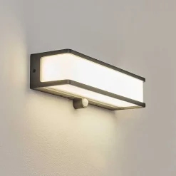 Applique Solaire Burseryd Led Anthracite, 1 Lumiere, Detecteur De Mouvement