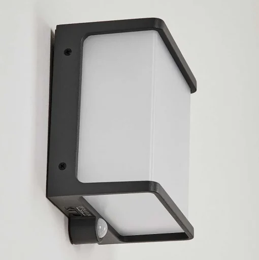 Applique Solaire Burseryd Led Noir, 1 Lumiere, Detecteur De Mouvement