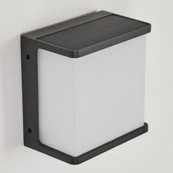 Applique Solaire Burseryd Led Noir, 1 Lumiere, Detecteur De Mouvement