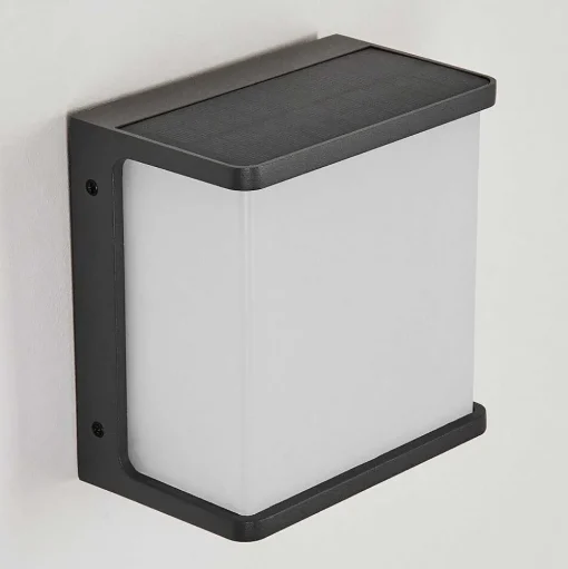 Applique Solaire Burseryd Led Noir, 1 Lumiere, Detecteur De Mouvement