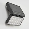 Applique Solaire Estampes Led Anthracite, 1 Lumiere, Detecteur De Mouvement