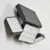 Applique Solaire Estampes Led Anthracite, 1 Lumiere, Detecteur De Mouvement