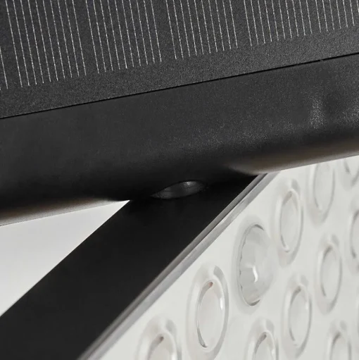 Applique Solaire Estampes Led Anthracite, 1 Lumiere, Detecteur De Mouvement
