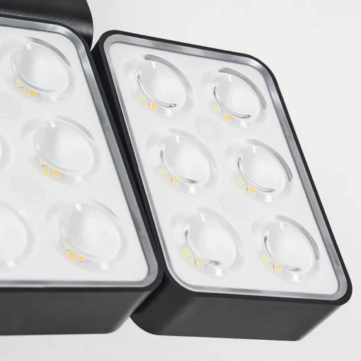 Applique Solaire Estampes Led Anthracite, 1 Lumiere, Detecteur De Mouvement