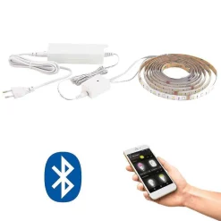 Bande Led Eglo Stripe-C Blanc, 1 Lumiere, Changeur De Couleurs