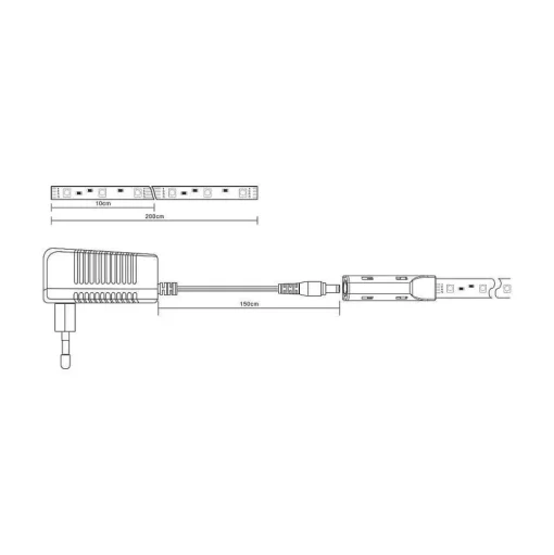 Bande Led Globo, 1 Lumiere, Changeur De Couleurs