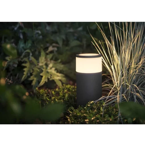 Borne D'Éclairage, Kit D'Extension Philips Hue Ambiance White & Color Calla Led Noir, 1 Lumiere, Changeur De Couleurs