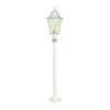 Borne D'Éclairage Lutec Bristol Blanc, 1 Lumiere, Detecteur De Mouvement