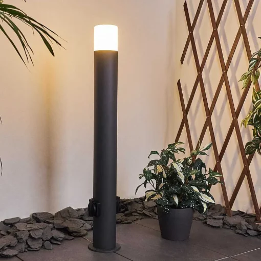 Borne Lumineuse Buhrkall Anthracite, 1 Lumiere