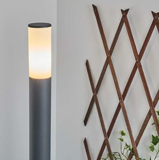 Borne Lumineuse Caserta Anthracite, 1 Lumiere