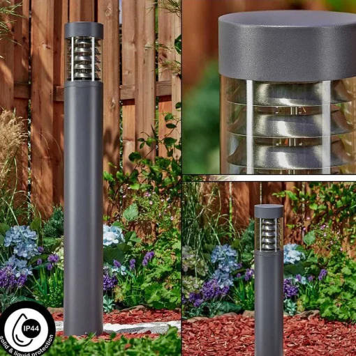 Borne Lumineuse Dakar Anthracite, 1 Lumiere