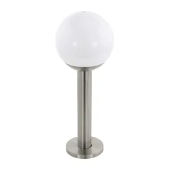 Borne Lumineuse Eglo Connect Nisia Led Acier Inoxydable, 1 Lumiere