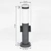 Borne Lumineuse Gaborone Anthracite, 1 Lumiere